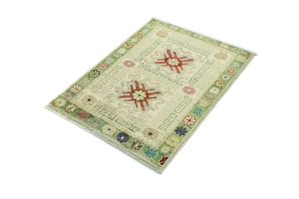 Ziegler Teppich - Modern 85 x 61 cm - hellgrün