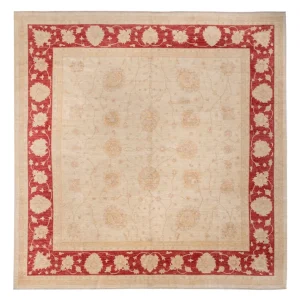 Ziegler Teppich quadratisch - 394 x 398 cm - beige