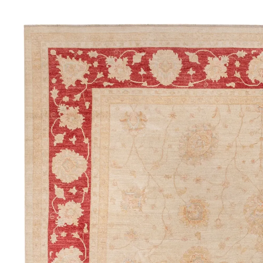 Ziegler Teppich quadratisch - 394 x 398 cm - beige