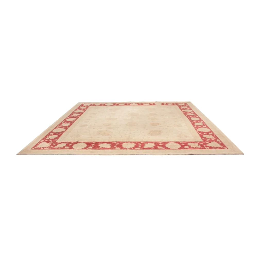Ziegler Teppich quadratisch - 394 x 398 cm - beige