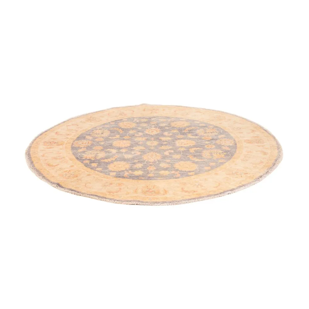 Ziegler Teppich rund - 146 x 146 cm - seeblau