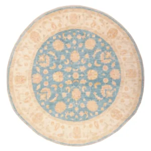 Ziegler Teppich rund - 148 x 147 cm - blau