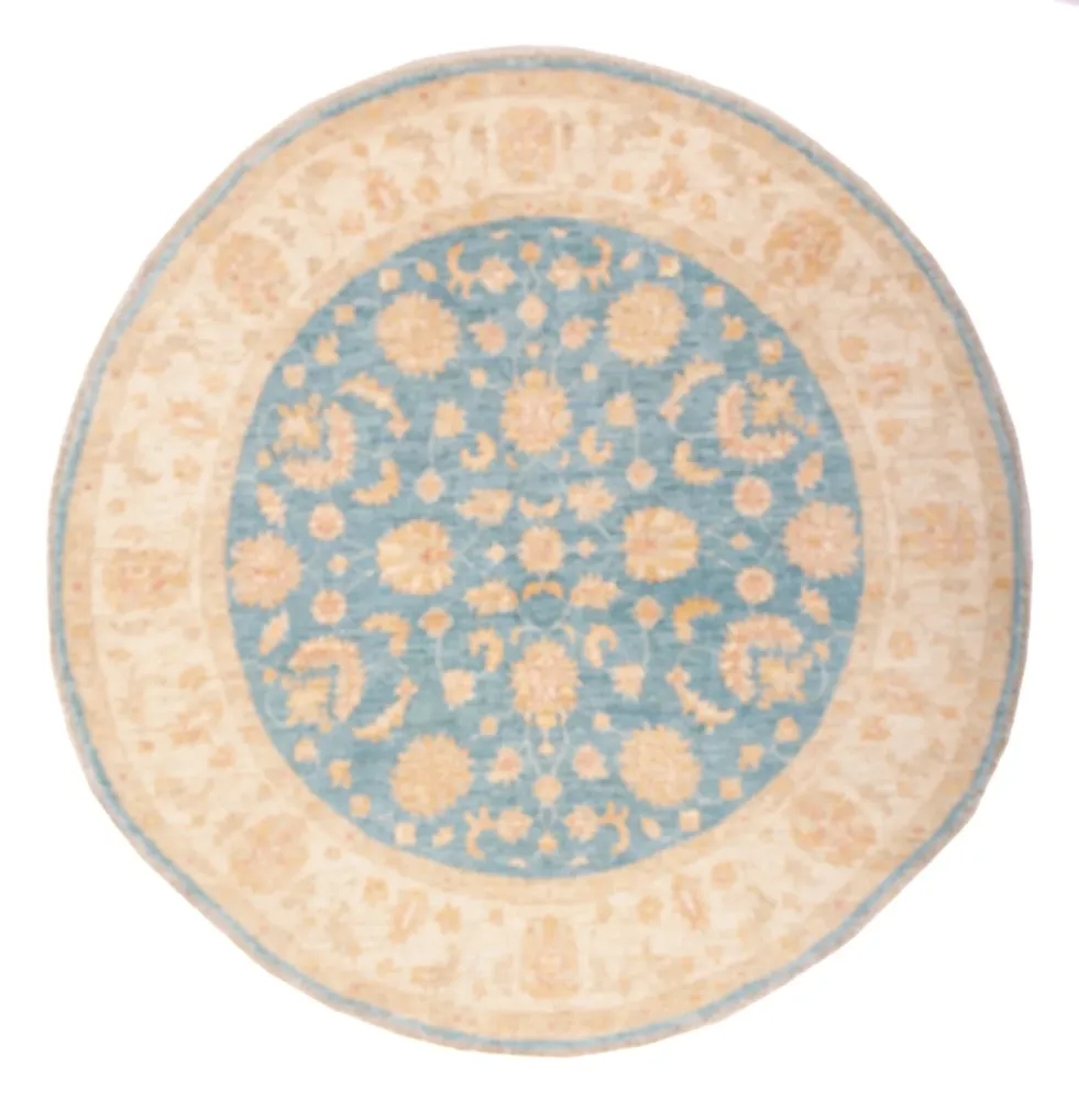 Ziegler Teppich rund - 148 x 147 cm - blau