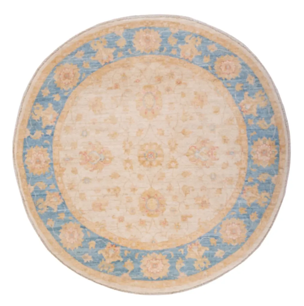 Ziegler Teppich rund - 149 x 147 cm - beige
