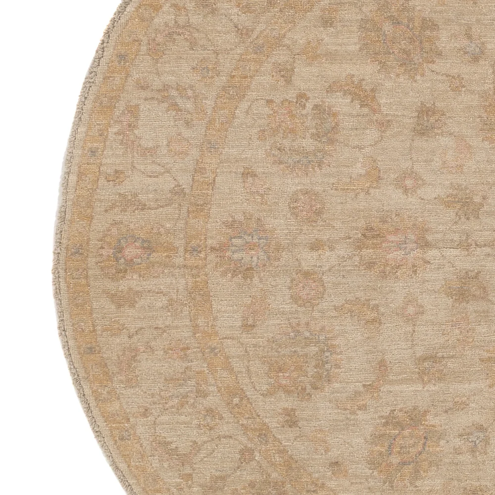 Ziegler Teppich rund - 149 x 149 cm - hellbeige