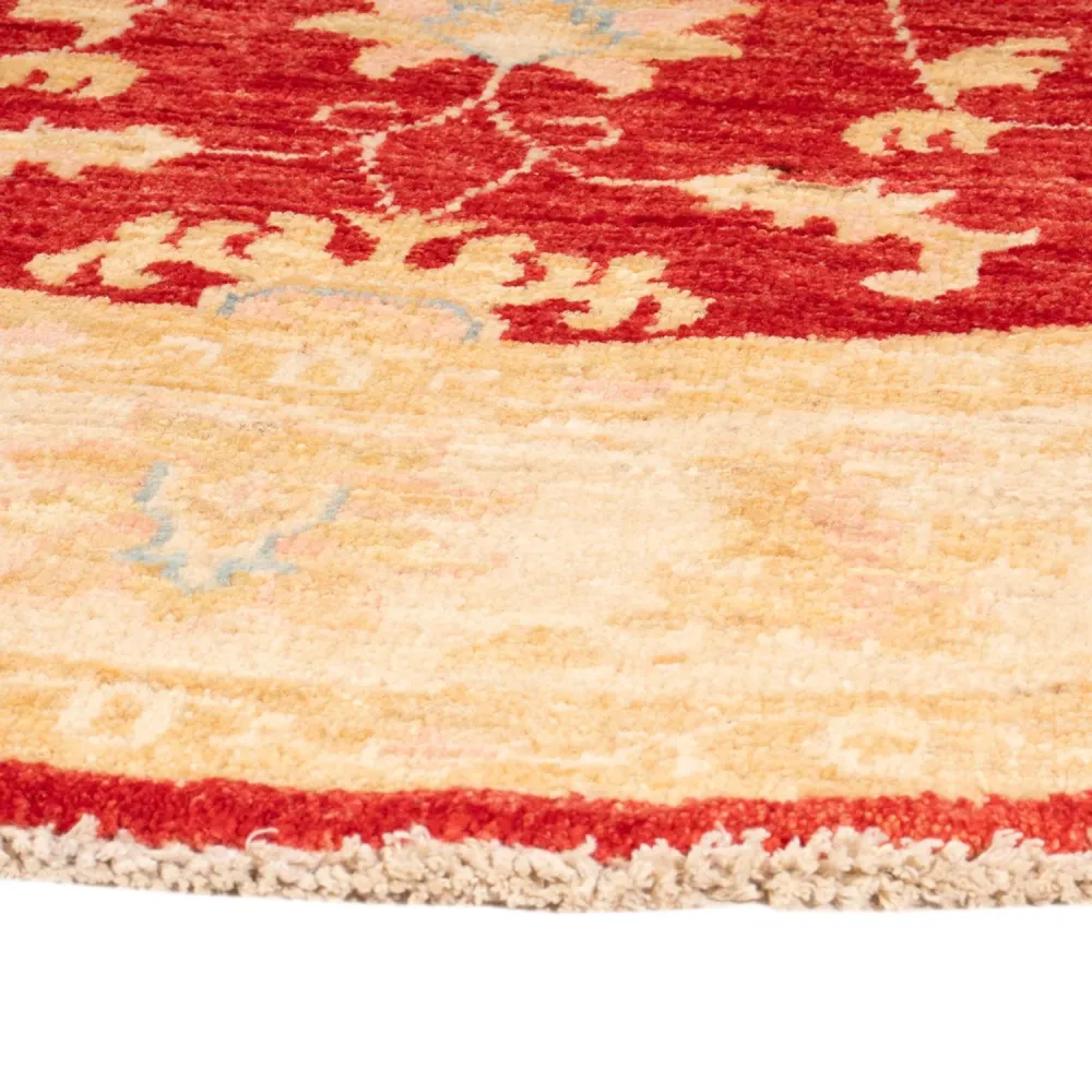 Ziegler Teppich rund - 153 x 150 cm - rot