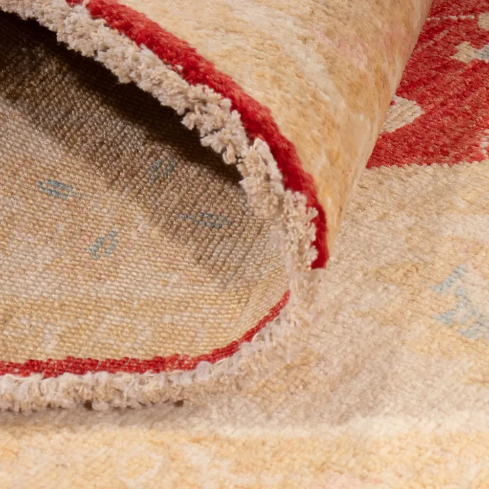 Ziegler Teppich rund - 153 x 150 cm - rot