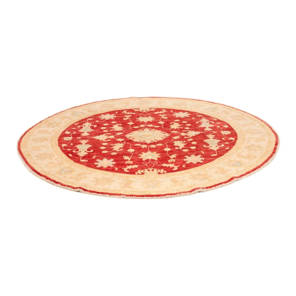 Ziegler Teppich rund - 153 x 150 cm - rot