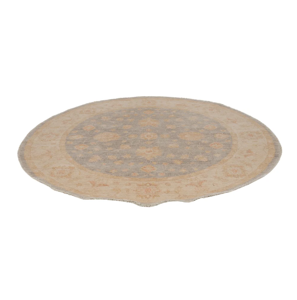 Ziegler Teppich rund - 200 x 195 cm - blau