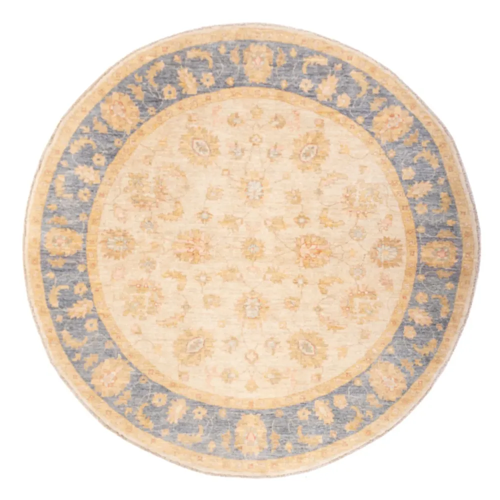 Ziegler Teppich rund - 202 x 200 cm - beige