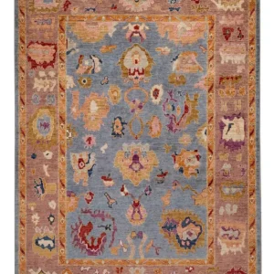 Ziegler Teppich - Usak - 235 x 173 cm - hellblau