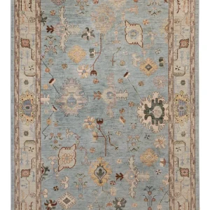 Ziegler Teppich - Usak - 296 x 200 cm - hellblau