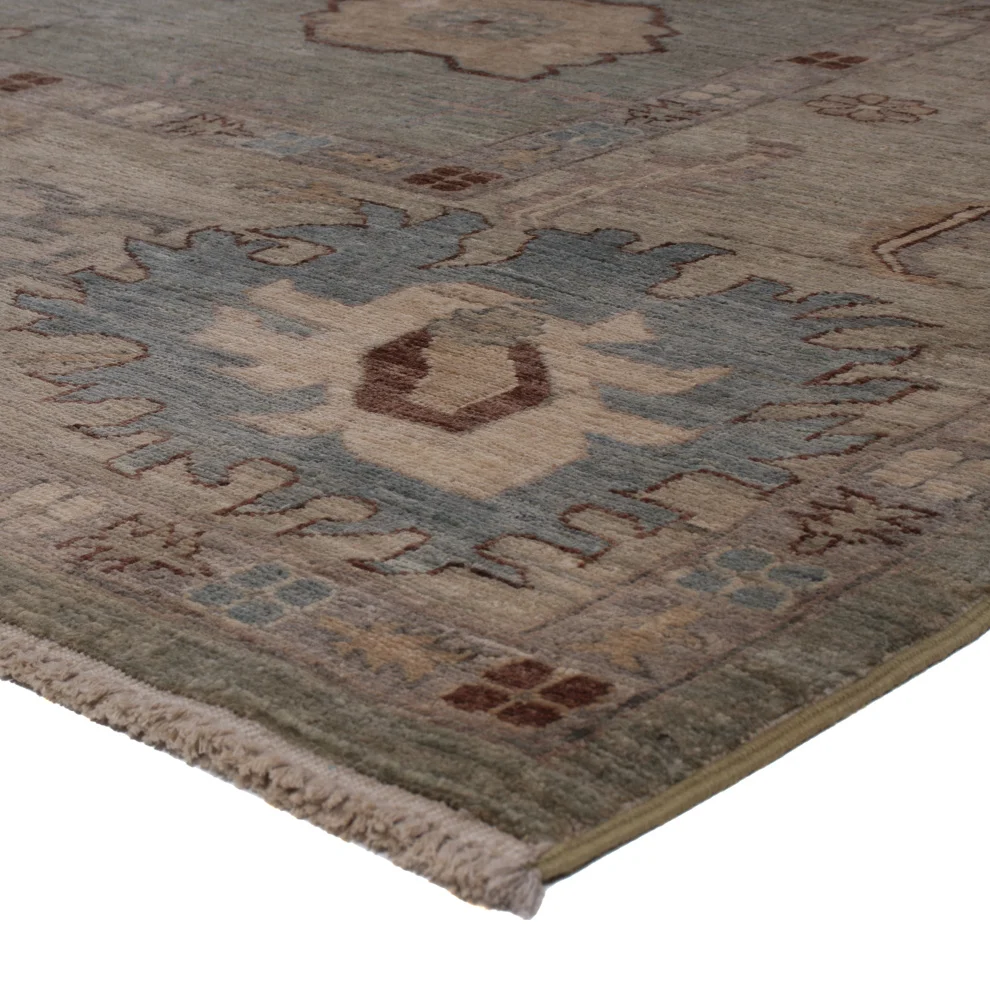 Ziegler Teppich - Usak - 300 x 247 cm - dunkelbeige