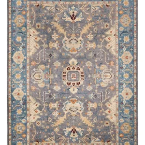 Ziegler Teppich - Usak - 341 x 251 cm - dunkelblau