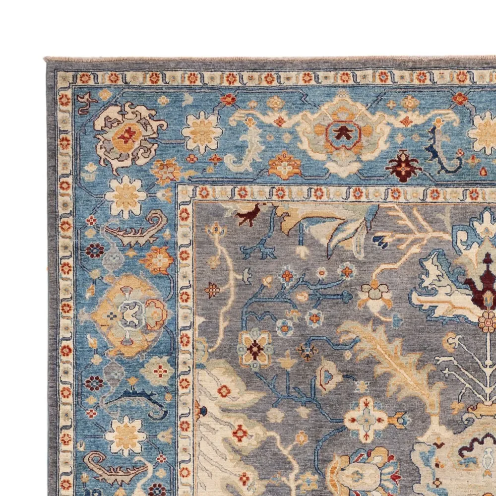 Ziegler Teppich - Usak - 341 x 251 cm - dunkelblau
