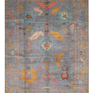 Ziegler Teppich - Usak - 404 x 301 cm - hellblau