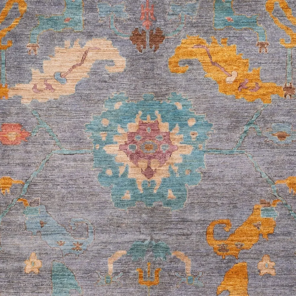 Ziegler Teppich - Usak - 404 x 301 cm - hellblau