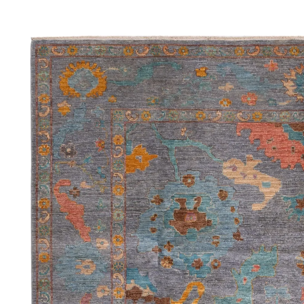 Ziegler Teppich - Usak - 404 x 301 cm - hellblau