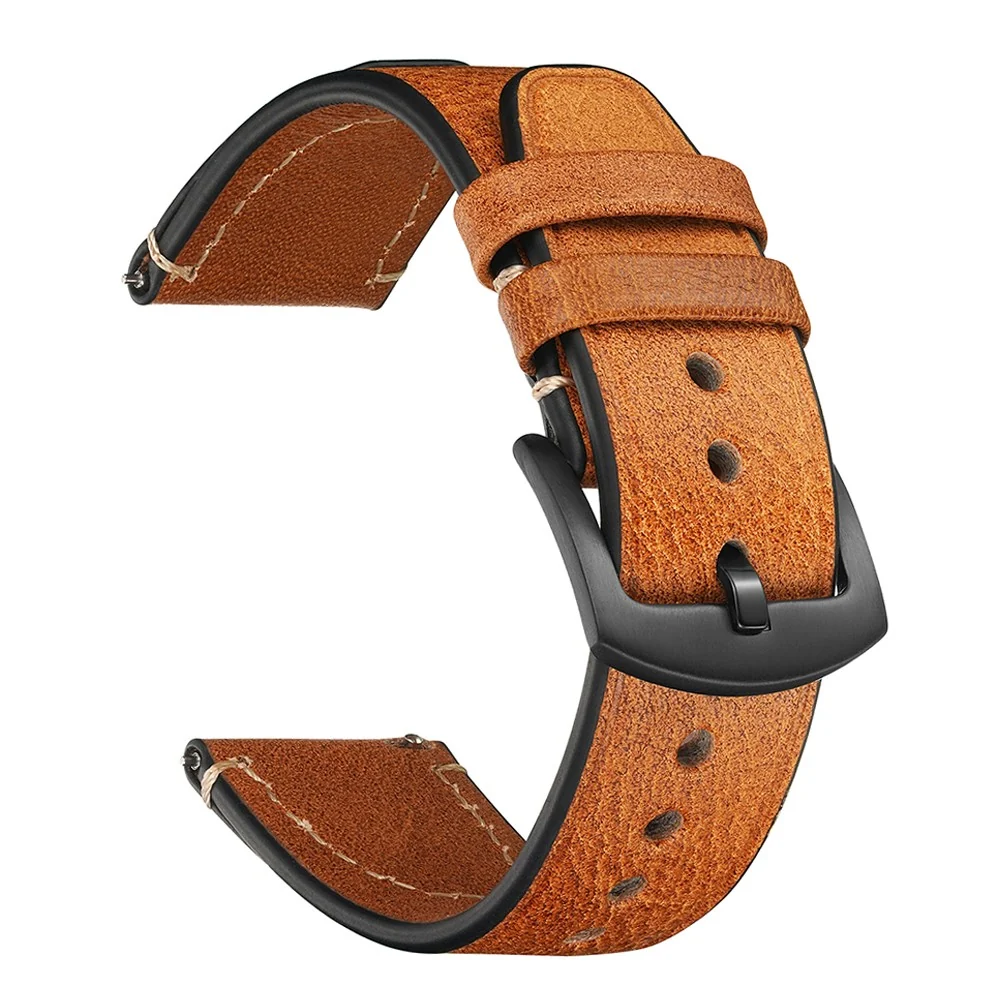 20mm Armband Samsung Galaxy Watch7 / FE 40mm / Garmin Forerunner 165 / Huami Amazfit Bip 3 Echtes Rindsleder Uhrenarmband...