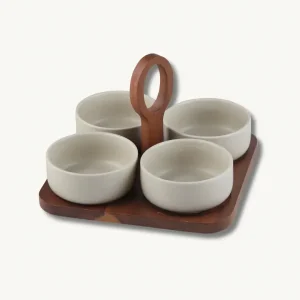 4er Snackset mit Stand Terra Matt
