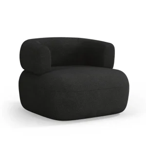Aldrin Black Boucle Sessel