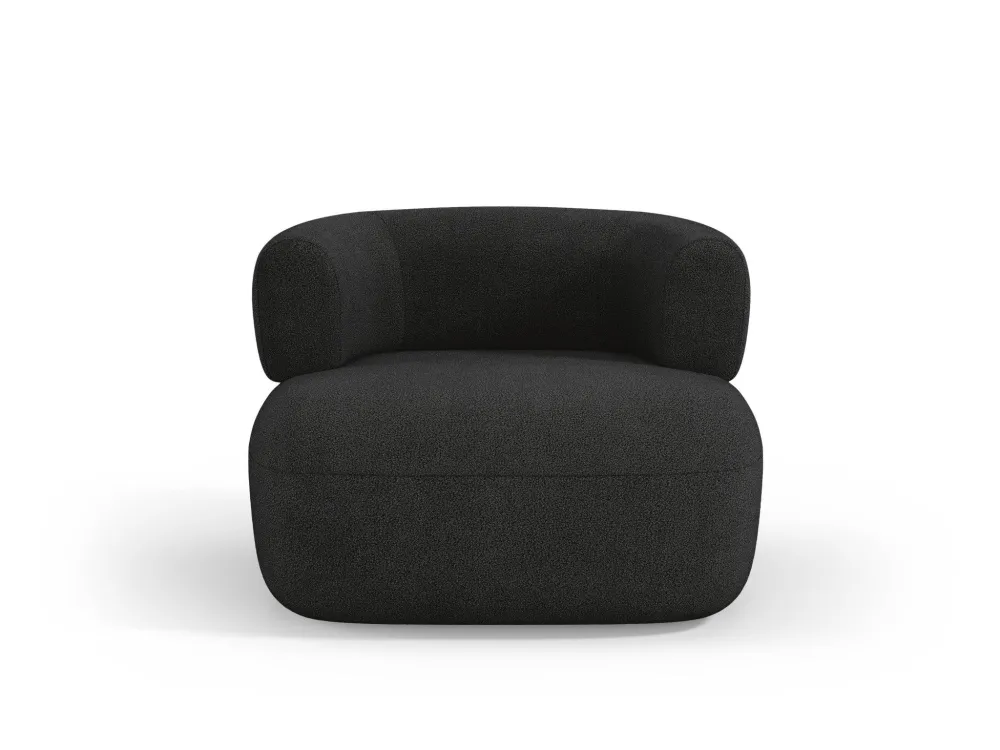 Aldrin Black Boucle Sessel