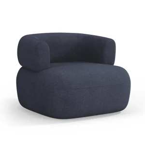 Aldrin Boucle Marine Blue Sessel