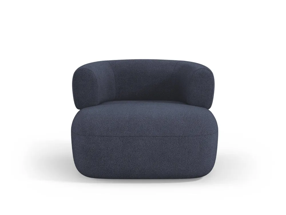 Aldrin Boucle Marine Blue Sessel