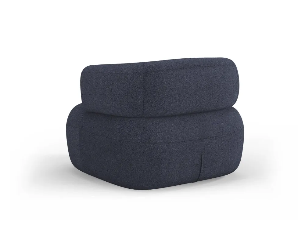 Aldrin Boucle Marine Blue Sessel