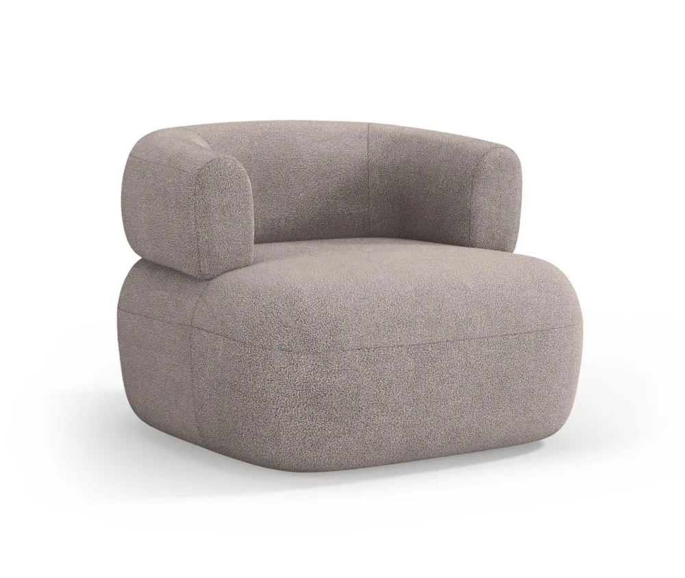 Aldrin -Sessel hellbrauner Boucle