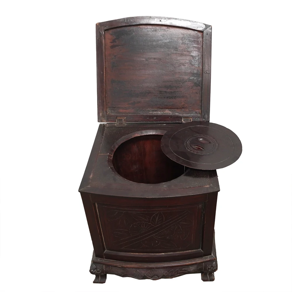 antik chinesische Möbel alt Holz Truhe für Toilette