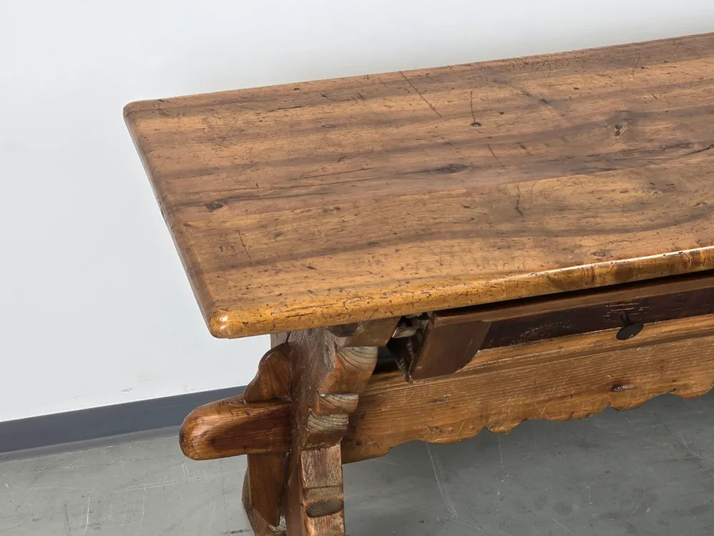 ANTIQUER COUCHTISCH Wangentisch Beistelltisch Massivholz Vintage Landhaus AC7