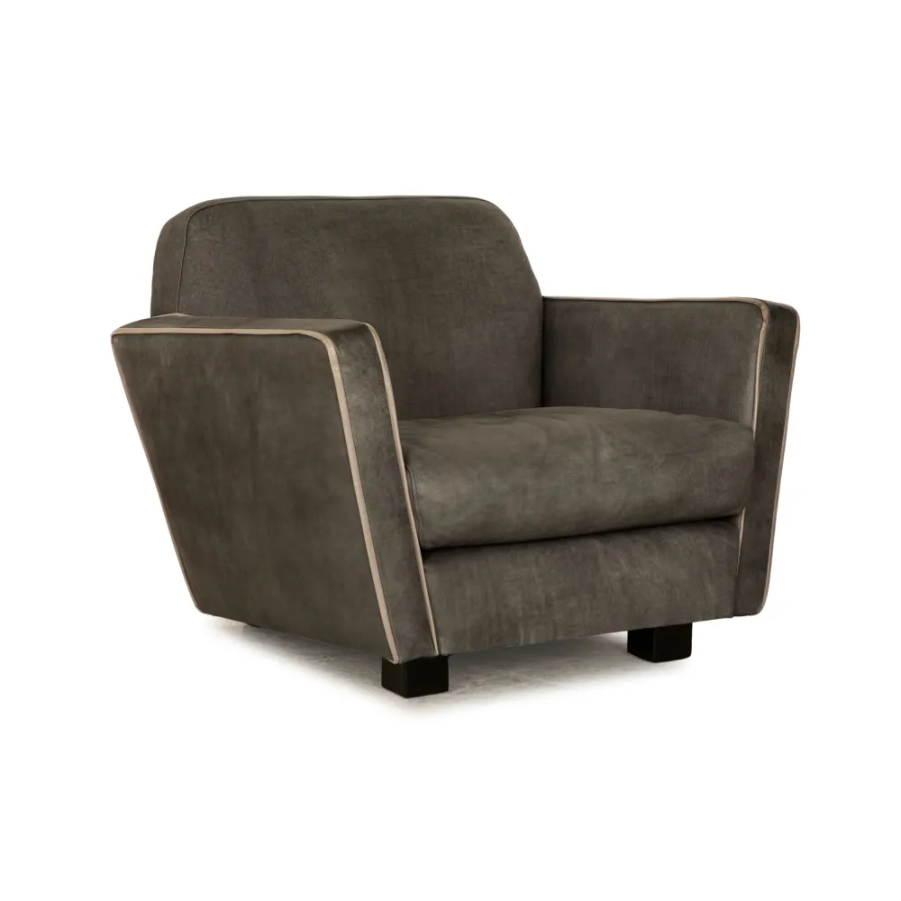 Baxter Capri Leder Sessel Grau