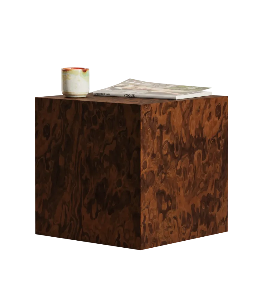 Beistelltisch CUBE California Burl