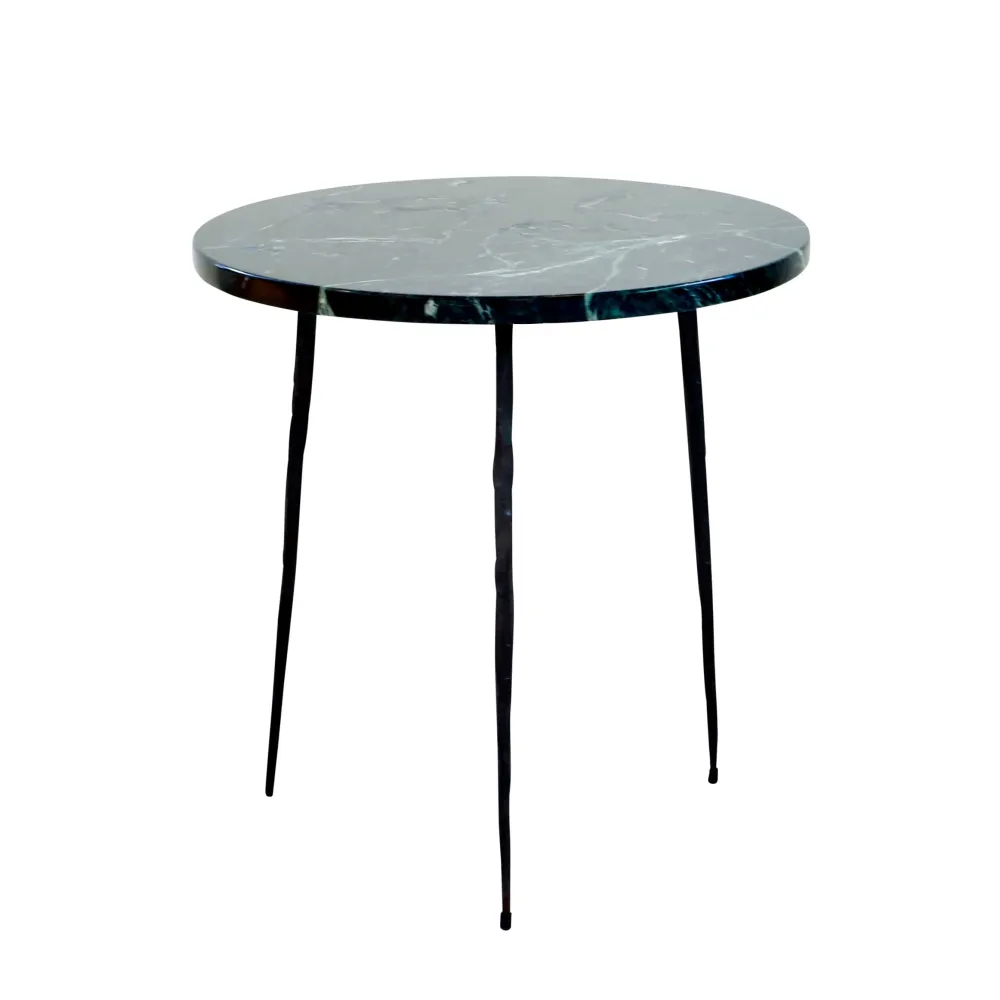 Beistelltisch Florence – Grüner Marmor – 40×40×40cm