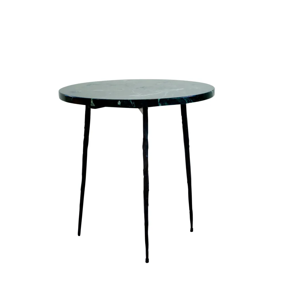 Beistelltisch Florence – Grüner Marmor – 40×40×40cm