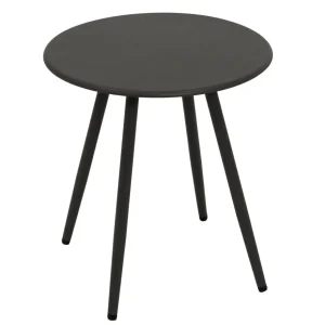 Beistelltisch Gartentisch Denver 45cm Rund Metall Anthrazit