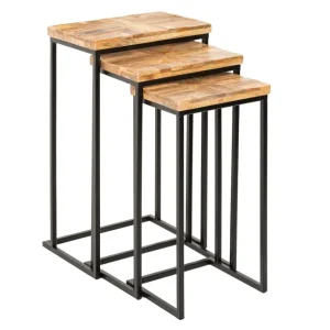 Beistelltisch Industry 3er Set Mango