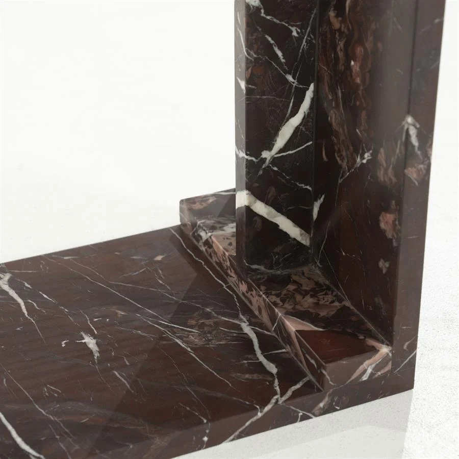 Beistelltisch MIRAGE bordeaux Marmor