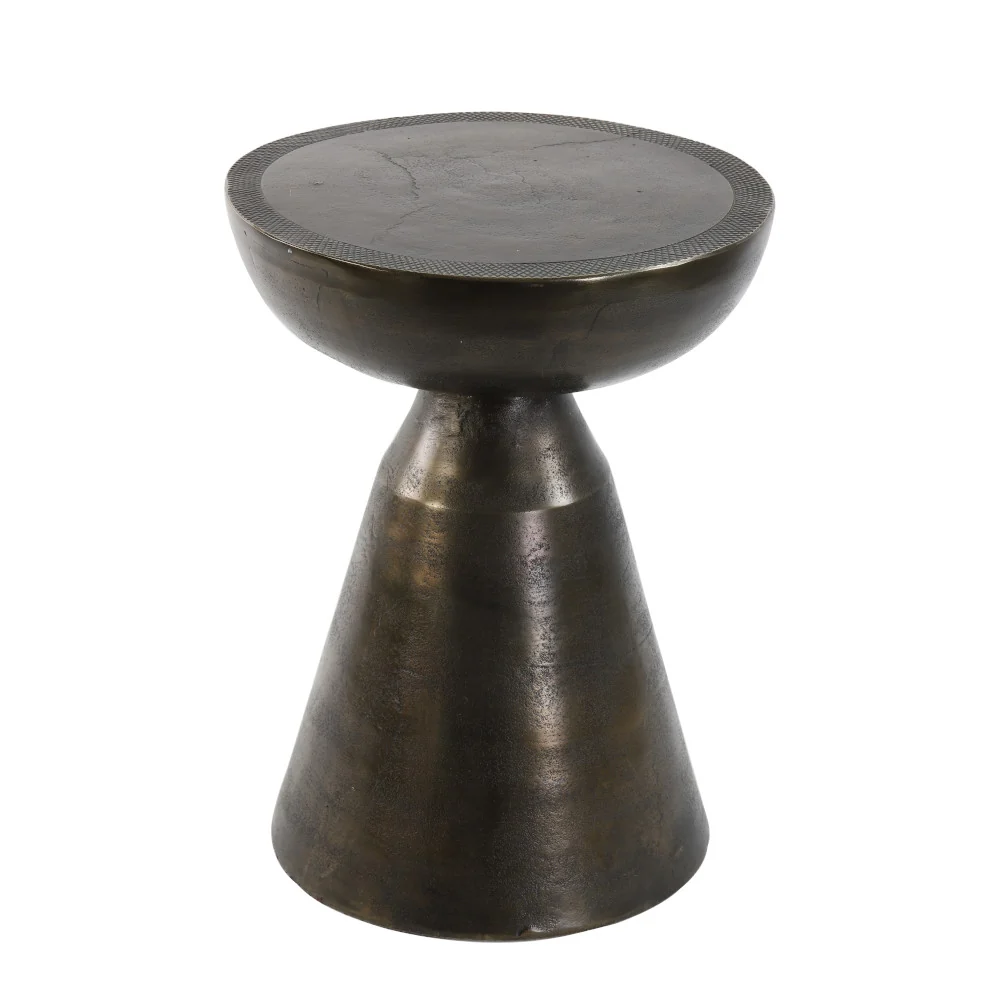 Beistelltisch PASJA Bronze antik Ø39,5x53 cm