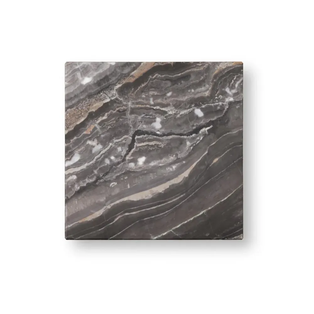 Beistelltisch PLINTH grauer Marmor