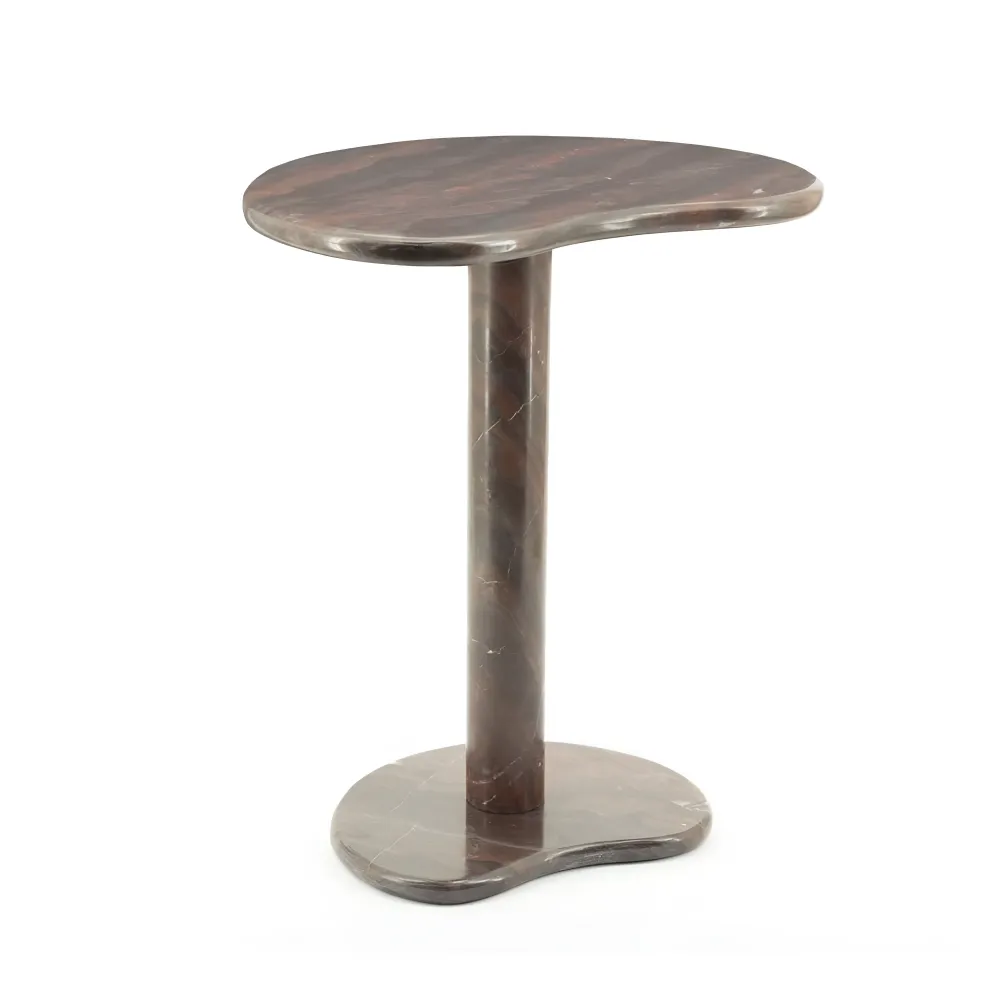 Beistelltisch ROSSO brauner Marmor