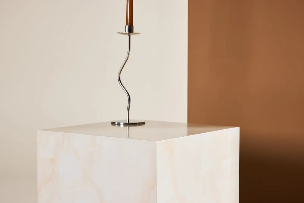 Beistelltisch York 40*40cm Marmoroptik - Hellgelb