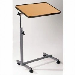 Betttisch Nova Beistelltisch mit brauner Tischplatte, fahrbar