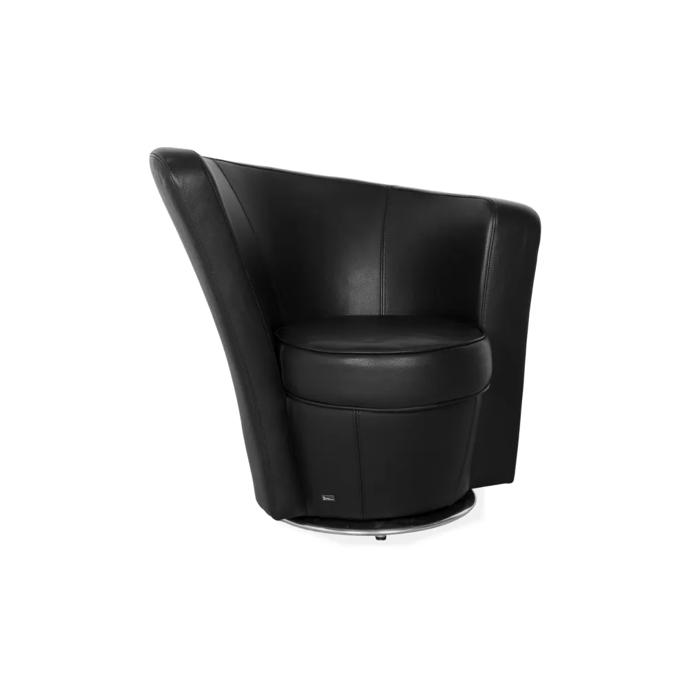 Bretz EVES ISLAND Leder Sessel Schwarz