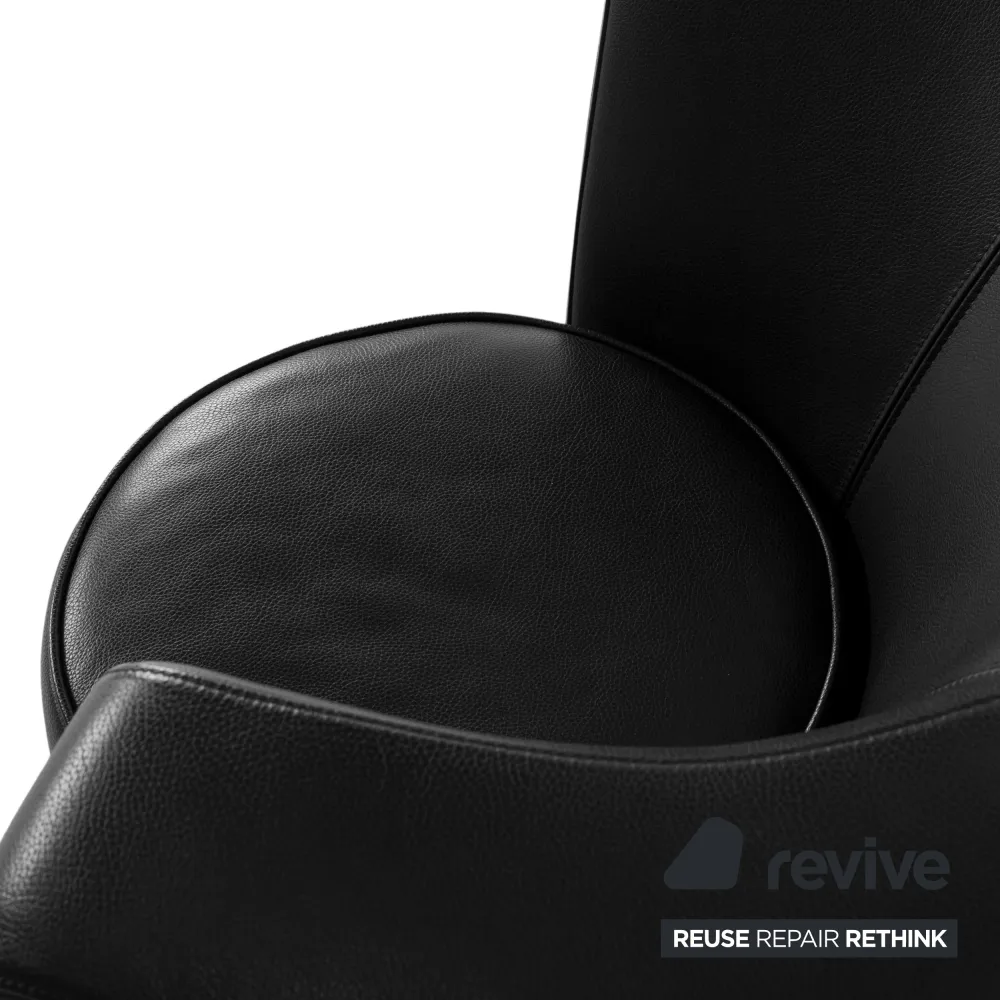 Bretz EVES ISLAND Leder Sessel Schwarz