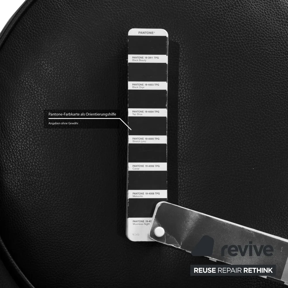 Bretz EVES ISLAND Leder Sessel Schwarz