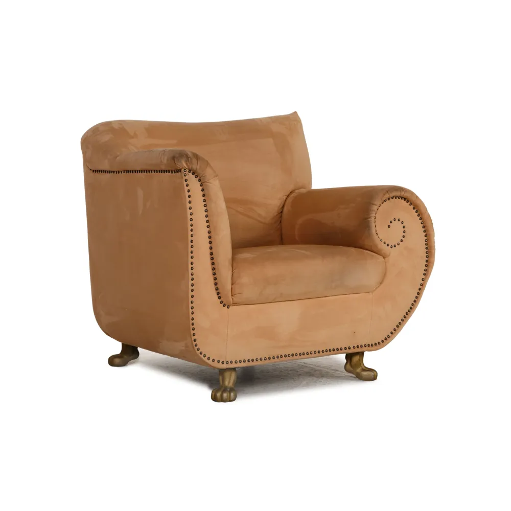 Bretz Gaudi Stoff Sessel Beige