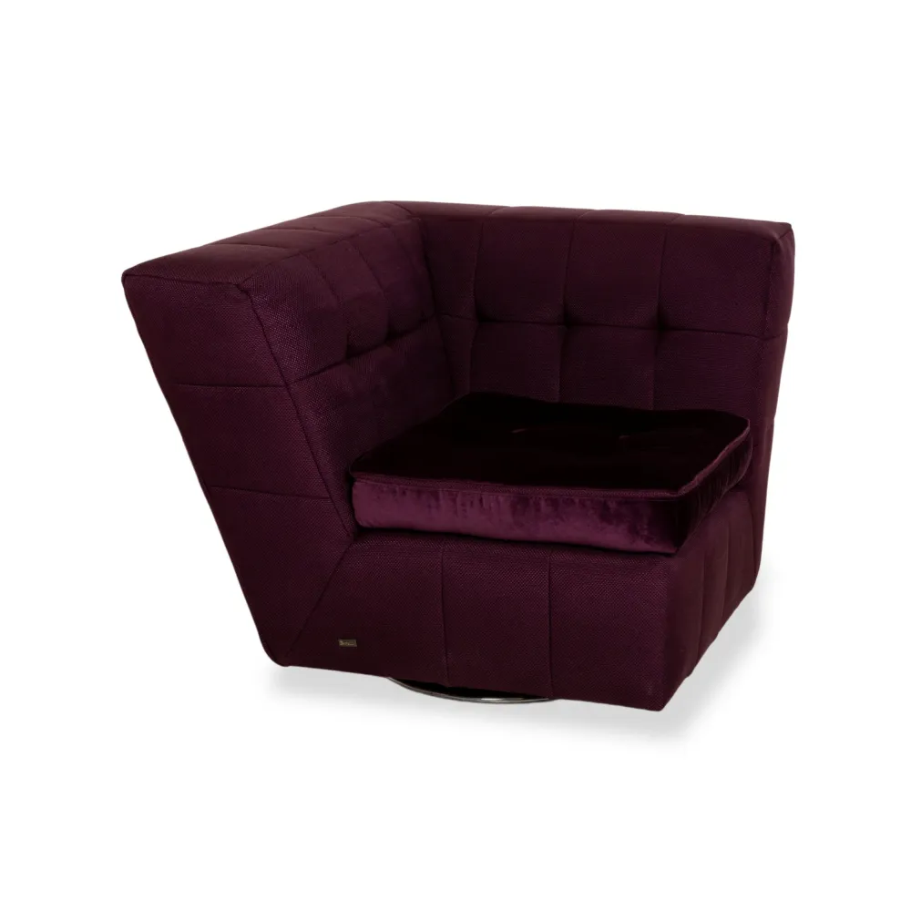 Bretz Tiziana Stoff Sessel Lila