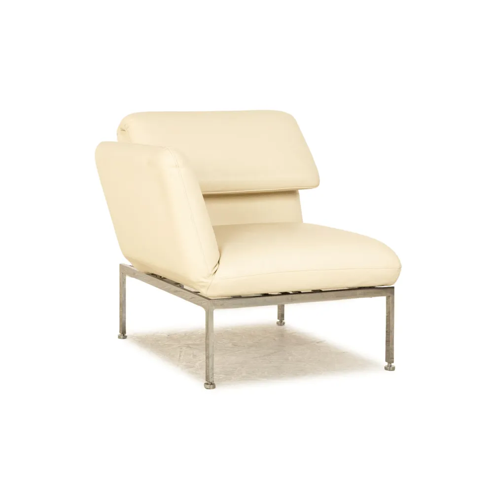 Brühl Roro Leder Sessel Creme manuelle Funktion Relaxfunktion Schlaffunktion Armlehne links